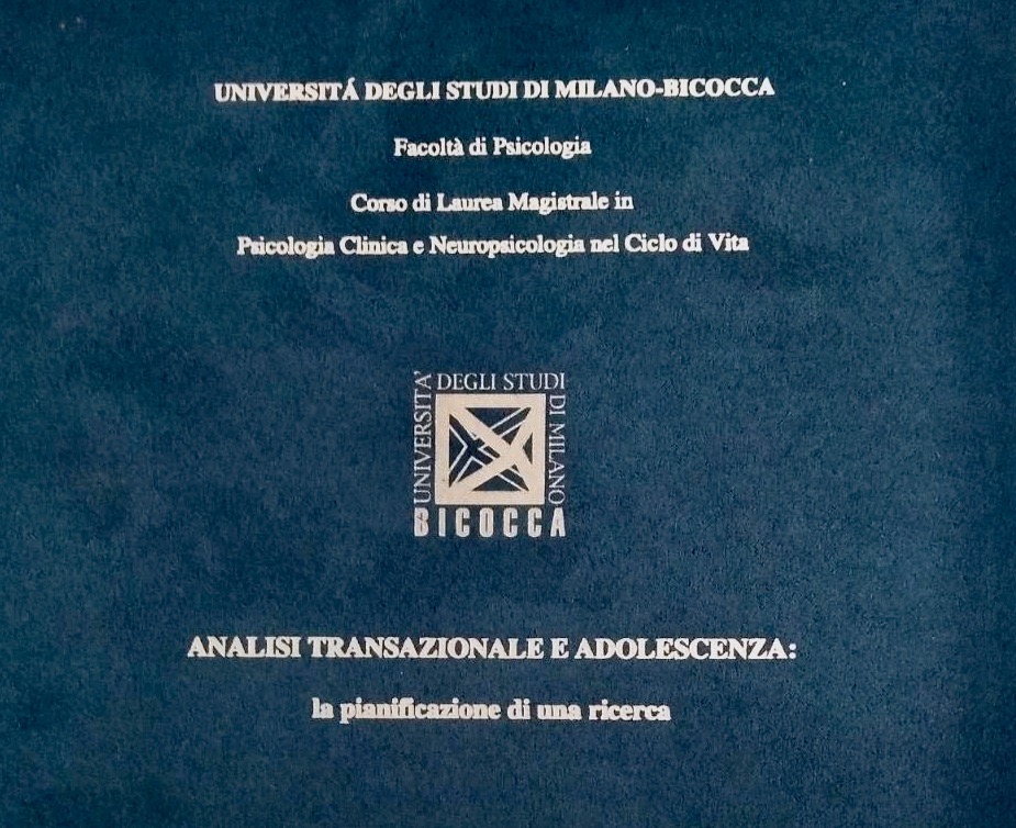 Analisi transazionale e adolescenza. La pianificazione di una ricerca